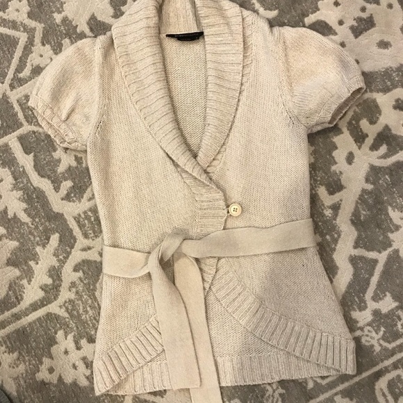 Short sleeve sweater with belt - Picture 1 of 2